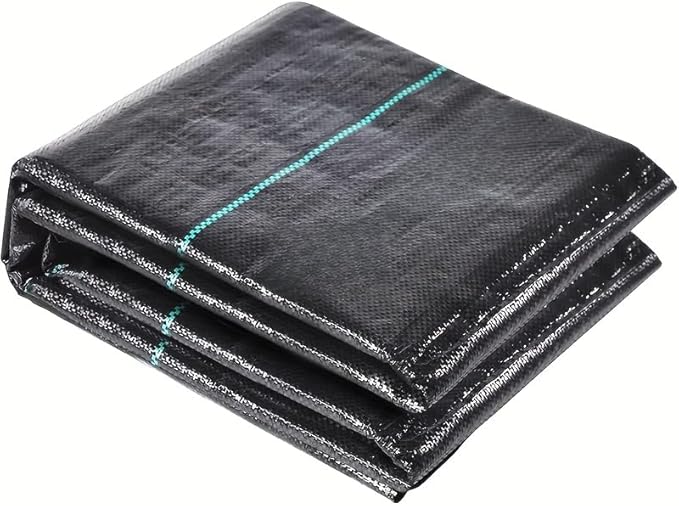 Weed Fabric Barrier Heavy Duty, 3FT x 16FT 3.2oz Garden Weed Blocker Fabric, Landscaping Fabric, Weed Control Fabric Ground Cover Gardening Mat.