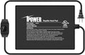 iPower 6x8 Inch Reptile Heating Pad with Adjustable Controller Knob, Under Tank Heater Mat for Turtles, Lizards, Snakes, Amphibians & Small Pets