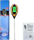 4 in 1 Soil PH Meter Moisture Monitor Temperature Sunlight Tester with Blacklight