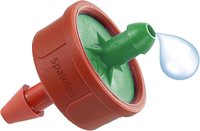 30PCS 0.25 GPH Pressure Compensating Drip Irrigation Spot Watering Drippers/Emitters, Self-Cleaning Constant Flow Drip Irrigation Emitters Heads Irrigation Drippers Parts for Drip Irrigation System