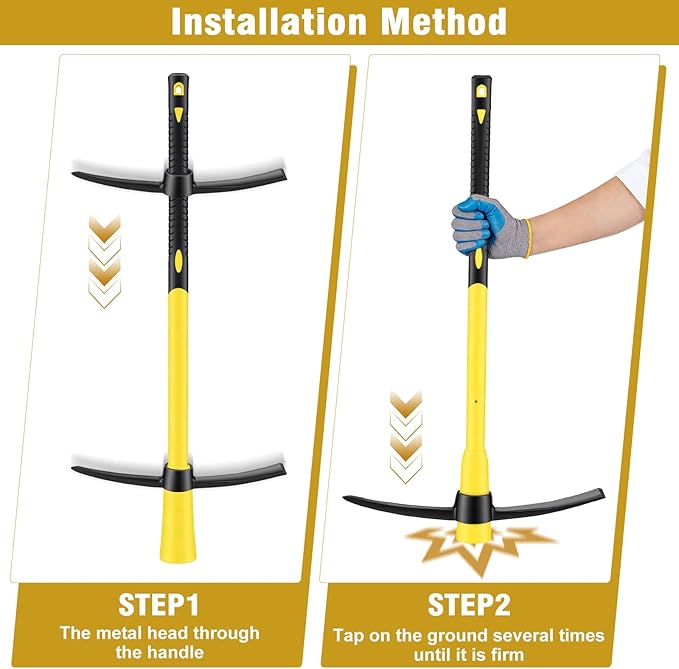 36 inch Garden Hoe Fiberglass Handle Hoe Garden Tool Carbon Steel Hand Tools