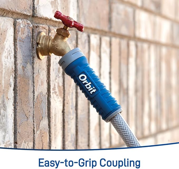 Orbit VersaFlex 100 ft x 5/8 in Garden Hose – Lightweight, Durable, 400 PSI, Easy-Grip Coupling