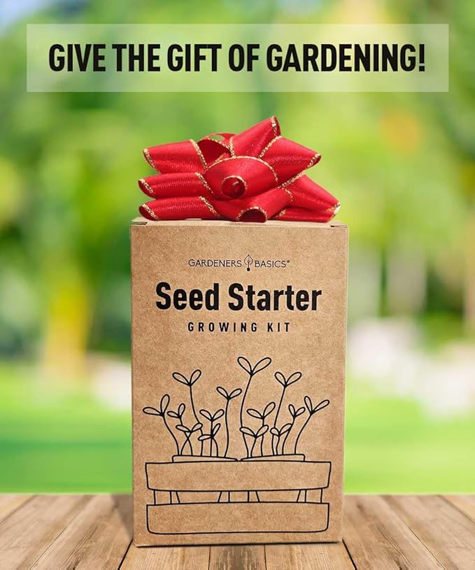 Tea Growing Kit - Includes Medicinal Lavender, Chamomile, Lemon Balm, Peppermint and Echinacea Heirloom Garden Seeds, Grow Pots, Soil, Plant Markers, Indoor Herb Kit Outdoor Tea Garden Kit
