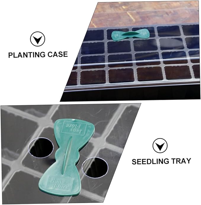 YARNOW 3 Sets 24-Cell Plastic Planting Trays Nursery Germination Boxes for Seed Starting and Sprouting, Gardening Accessory Suitable for Indoor and Outdoor Use