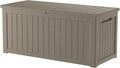200 Gallon Outdoor Storage Deck Box, Large Storage Organizer for Patio Furniture Accessories, Garden Tools, Indoor Storage for Cushion, Grey