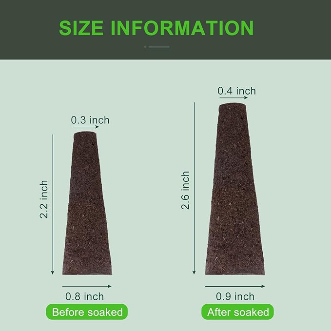 YBB 50PCS Hydroponic Grow Sponges, Seed Starter Pods Replacement Sponges Compatible with Aerogarden, Rapid Rooter Starter Plugs for Hydroponic Indoor Garden System