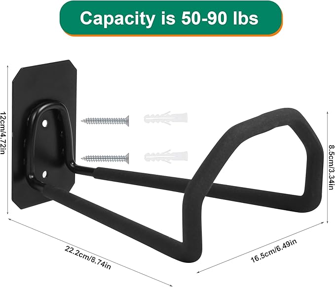 Garden Hose Holder Wall Mount - Heavy Duty Water Hose Holders for Outside, Metal Hoses Hanger Sturdy Hose Reel Hooks for Garden