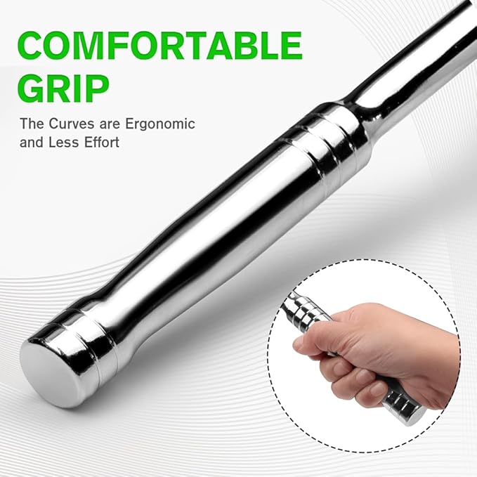 SWANLAKE 1/2 Breaker Bar, 17.5" Length with 180° Rotatable Head, 1/2 inch Drive,CR-V Steel