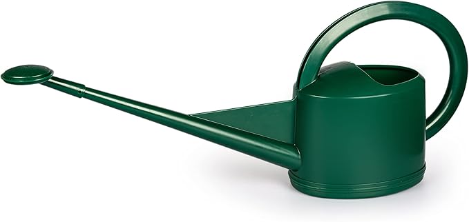 Consolidated Plastics Durable Swiss Watering Can with UV Protection, Ergonomic Handle for Indoor/Outdoor Gardening, Made in Switzerland (5 Liter, Green)