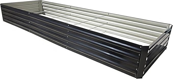 12.3 * 4 * 1.5FT Galvanized Raised Garden Bed，Horticultural Planting Box, Large DIY Planting Boxes, Large Metal Flowerpot Steel Kit