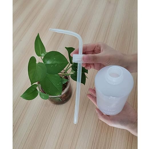 Valchoose LDPE Economy Narrow Mouth Squeeze Medical Lab Plastic Safety Squeeze No Spill Bend Mouth Watering Cans (500ml / 16oz / 1 Bottle)