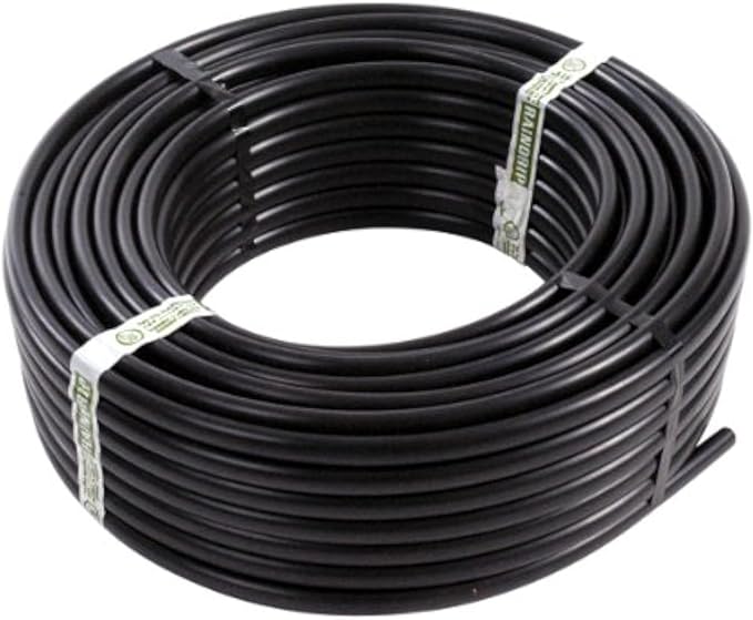Raidrip 061020P 5/8-Inch Drip Irrigation Supply Tubing, 200-Foot, for Drip Systems, made with Polyethylene, Black