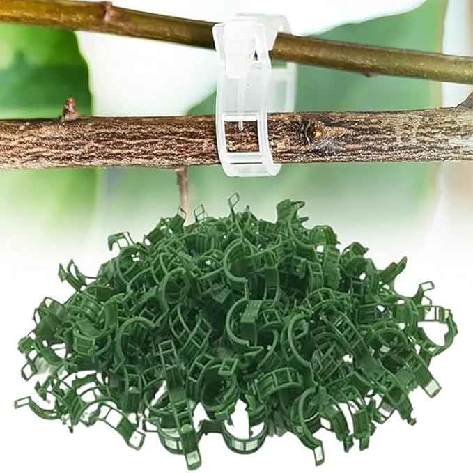 Garden Plant Clips, 2026 Secured Plastic Plant Clip Garden Clips for Climbing Plants Portable Tomato Clips for Climbing Plants, Plant Support Clip Tomato Grape Vine Plant Clips(Green 150Pcs)