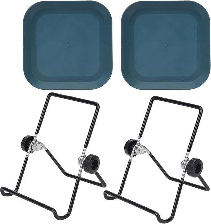Lulonpon 2 Pieces Sprouting Stands, 304 Stainless Steel Sprouting Stands with Tray for Sprouting Jar, Sprouting, Sprouting Seeds, Sprouting Kit