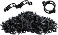 Secured Plastic Plant Clip, 2026 Upgrade Garden Clips for Climbing Plants, Plastic Trellis Clips Tomato Grape Vine Vegetables Plant Fixing Clips (200, Black)
