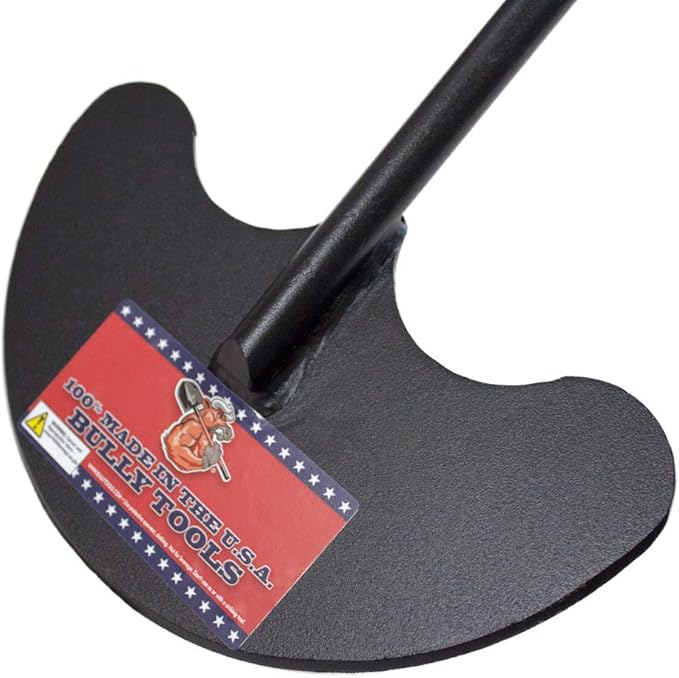 Bully Tools Heavy Duty Sod Lifter - 12-Gauge Sod Lifter with Fiberglass D-Grip Handle, Steel Shaft, Flat Head, Spade Shovel for Gardening, Digging, Edging and Lawn Maintenance - 100% Made in The USA