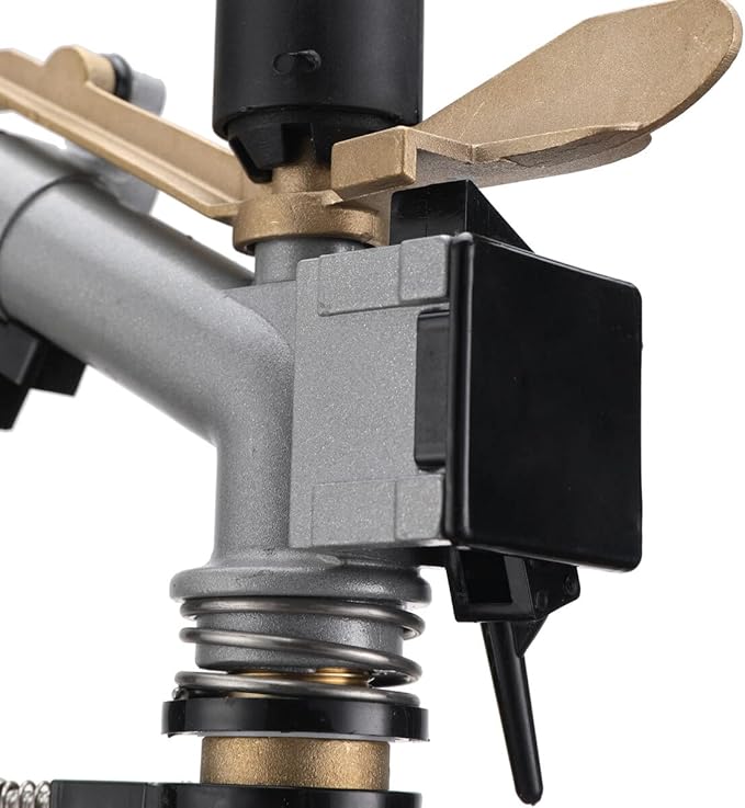 1.0" Agriculture Farm Irrigation Sprinkler Lawn Sprinkler Irrigation Spray Gun Large-Area Watering Spray 360° Rotary Farm Lawn Garden Irrigation, Pack of 2