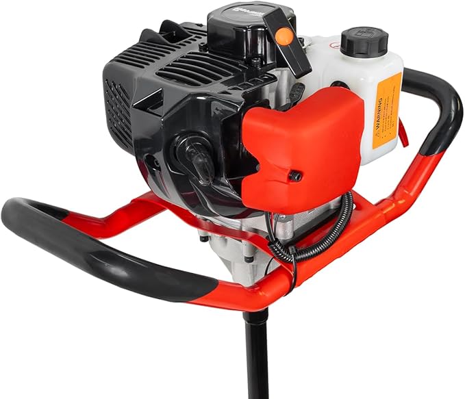 XtremePowerUS 52CC 2-Stroke Gas Powered Earth Auger, Post Hole Digger with 6" Digger Auger Bit, EPA Certified Heavy Duty Fence Post Hole Drill for Garden, Farm, Tree Planting