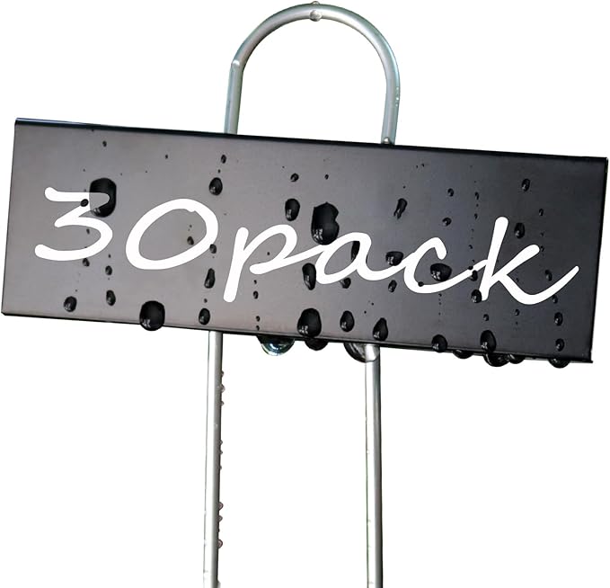 Plant Labels Metal Garden Plant Markers Flower Label Weatherproof Stake Tag Garden Plant Tags with Pen for Seedling Nursery Flower Herb Vegetable Greenhouse(30 Pack) (Black)