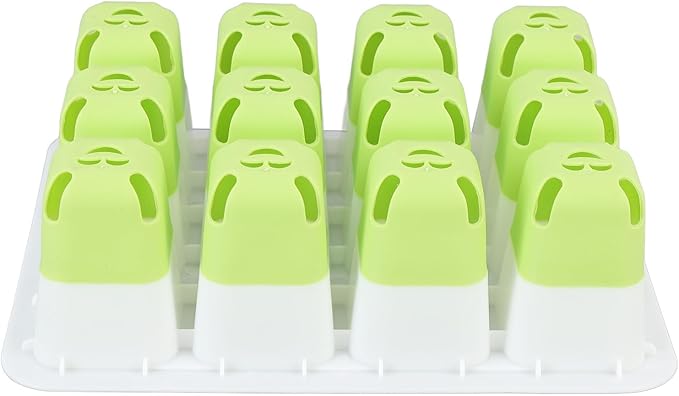 Yosoo Health Gear Plant Starting Tray 5 Packs Silicone Seed Starter Tray, Reusable Out Cells Indoor Plant Germination Tray for Vegetables Fruits Flowers, Flexible Plant Tray with Humidity Dome