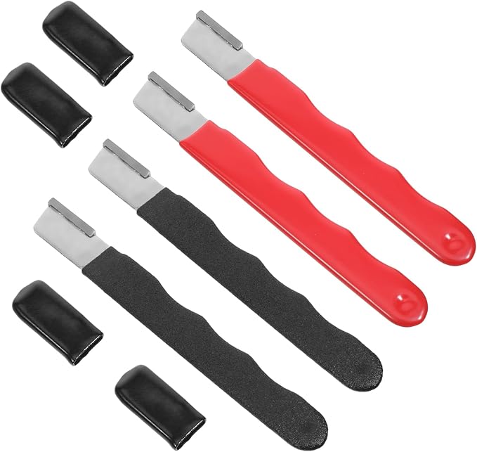 4 Pack Garden Tool Sharpener, Pruning Shears Blade Sharpener, Mini Portable Quick Edge Sharpening Steel Knife Sharpeners for Hedge Shears Scissors Axe Sickle, Gardening Pruner, Loppers