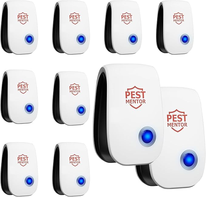 Upgrade Ultrasonic Pest Repellent Plug in, Electronic Rodent Repellent with Ultrasonic, Insect Repellent for Mouse Mice,Roach,Ant Spider, Indoor Pest Control for Home,Bedroom,Office – 10 Pack