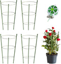 4 Pack Tomato Cage for Garden Plant Support, 24 inches Small Tomato Trellis with Adjustable Rings, Plant Stakes for Peony Support, Tomato Stakes Rings for Climbing Plants