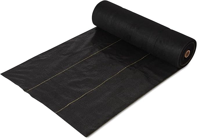 Dewitt Pro-5 Weed Barrier Fabric 5 oz, 6 x 250 Feet – Heavy-Duty Woven Landscape Ground Cover Mat for Raised Garden Bed, Greenhouse Gardening, Outdoor Landscaping, and Commercial Planting