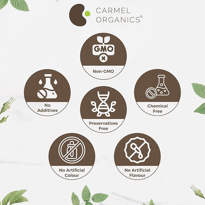 Edible Basil Seeds. | 8 Ounce or 0.5 Lb/227 grams | Tukmaria Sabja Seeds| Rich in Fibers | Add to Smoothies | Non GMO | Keto + non Gluten | Natural | By Carmel Organics