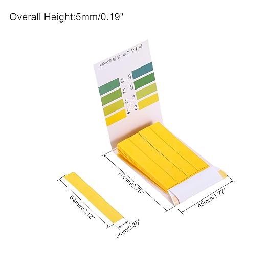 PATIKIL PH Test Strips 5.5-9.0, 2 Pack 160 Indicator Papers Litmus Tester for Water Food Soil Alkaline Acid Testing