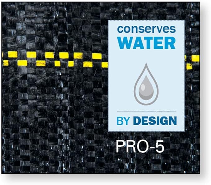 Dewitt 2-Pack Pro-5 Weed Barrier Fabric 5 oz, 5 x 250 Feet – Heavy-Duty Woven Landscape Ground Cover Mat for Raised Garden Bed, Greenhouse Gardening, Outdoor Landscaping, and Commercial Planting