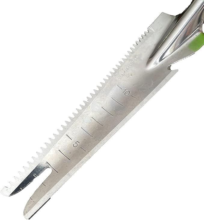 Garden Guru Hand Weeder Trowel with Ergonomic Handle – Stainless Steel Weeding & Digging Knife – Rust Resistant - Perfect for Weeding, Transplanting, Digging, Pruning, Cutting (4 Pack)
