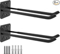 Sinoer Heavy Duty Double Garage Hooks 12.44 Inch Wall Mount Utility Hooks, Tool Organizer for Ladders, Bikes, Tires, Garden Tools & Strollers (2 Pack)