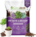 Java Cactus & Succulent Soil: A Gritty, Fast‑Draining, Peat-Free, Ready‑to‑Use Potting Mix for Cacti & Succulents -Keeps Roots Well Aerated for Indoor Pots & Plants. USA Made (6QT)