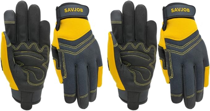 Safety Work Gloves for Men&Women,Utility Working Gloves,Mechanic Gloves,Yard Work Gloves,Performance Fit,Touchscreen