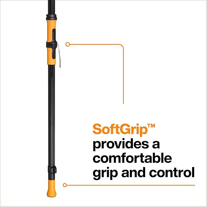 Fiskars DualAction Tree Pruner – Telescoping Tree Pruner with Dual Cutting Modes, Extendable 13 ft Reach, 32 mm (1.25") Cutting Capacity