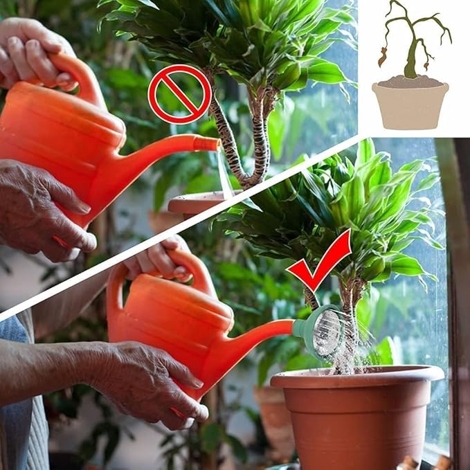 Green Universal Garden Watering Can Rose Head, Water Sprinkler Sprayer, Watering Equipment, Watering Can Spout Cover Nozzle Replacement, Fit All Watering Can