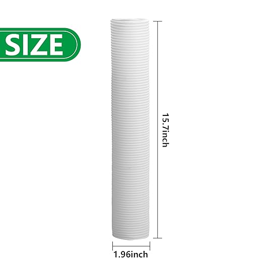 6pcs Corrugated Tree Guards,Diameter 1.96" PP Tree Trunk Protectors,Tree Bark Protector Tube Wraps to Protect Saplings Plants from Deer Rabbit Cats Rodents Mowers (6pcs)