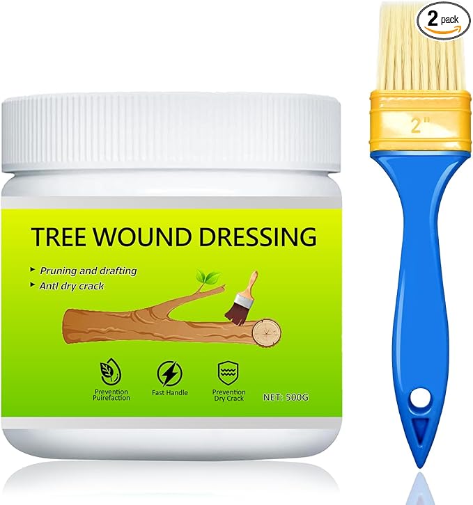Tree Wound Sealer & Dressing, New 500g Tree Pruning Sealer for Cut, Damaged Bark, Grafting – Effective Tree Repair Sealant for Shrub, Bonsai, Rose, Orchard | Horticulture Grade Seal Formula