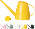 Modern 1.8 Liter Plastic Watering Can with Detachable Spout and Sprinkler Head, Designed for Controlled Pouring and Easy Handling, Yellow