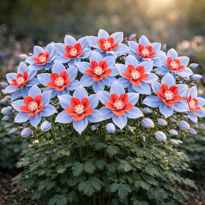 500+ Columbine Seeds for Planting Outdoors – Aquilegia Perennial Flower Seeds, Pollinator Friendly Wildflower Garden Flowers, Cottage Garden Flower Seeds for Spring Planting (Blue,500)