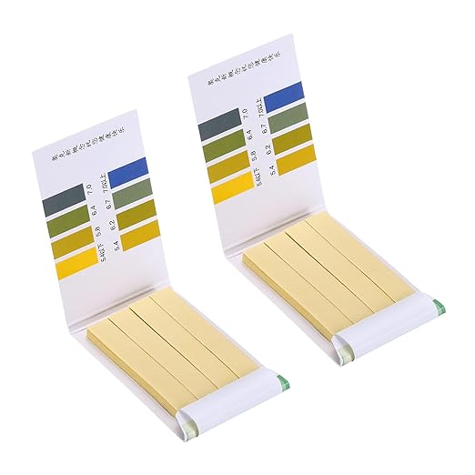PATIKIL PH Test Strips 5.4-7.0, 2 Pack 160 Indicator Papers Litmus Tester for Water Food Soil Alkaline Acid Testing