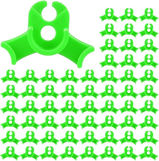 60 Pack Plant Bender Angle Adjustable Plant Training Clips Low Stress Training Clips 90 Degrees Plant Stem(Circle Style,Green)