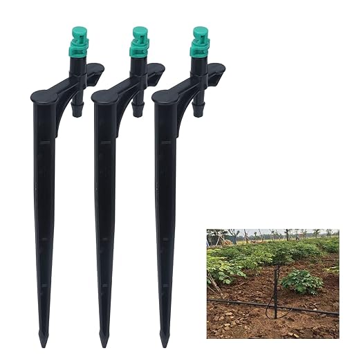 Drip Irrigation System, Irrigation System for Garden Greenhouse Micro Drip Irrigation Kit Automatic Irrigation System Courtyard Spray Plant Watering System with Adjustable Nozzle Emitter(20PCS)