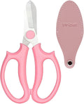 Garden Pruning Shears Scissors with Comfort Grip Handle, Premium Steel Professional Floral Scissors, Perfect for Arranging Flowers, Pruning, Trimming Plants, Gardening Tool (Pink)