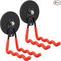 MUTUACTOR 2Packs Large Capability Heavy Duty Magnetic Hooks, Strong Magnet Hooks for Hanging Power Tools, Grill Utensils, Impact Drivers