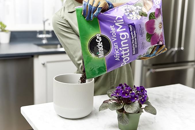Miracle-Gro African Violet Potting Mix, 8qt, 8-Pack
