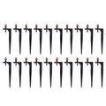 Drip Irrigation System, Irrigation System for Garden Greenhouse Micro Drip Irrigation Kit Automatic Irrigation System Courtyard Spray Plant Watering System with Adjustable Nozzle Emitter(20PCS)