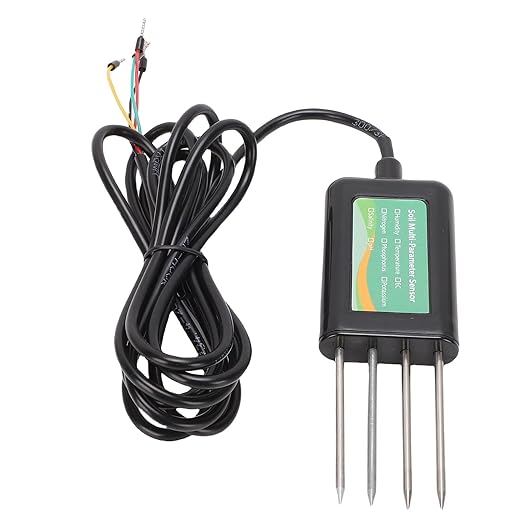 8 in 1 Soil Tester, IP68 Soil Meter for NPK, pH, Light, Temperature, 316L Stainless Steel Probe, Digital Soil Test Kit for Garden, Farm, Lawn, Greenhouse Plants
