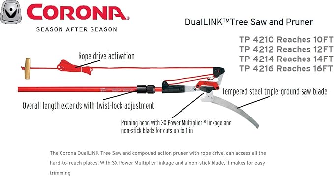 Corona TP 4216 DualLink Tree Saw 16 Ft